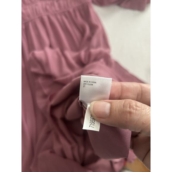 Gianni Bini Fairy Chiffon Midi Dress Womens Size 10 Pink NWT - Picture 6 of 10